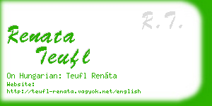 renata teufl business card